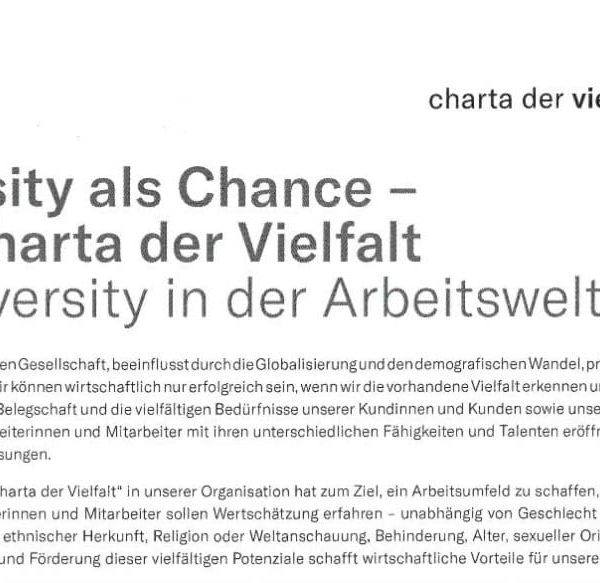 VINCI Deutschland unterzeichnet Charta der Vielfalt