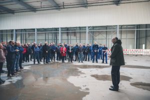 Fire Protection Solutions Brandschutz Feuerschutz Richtfest Logistikzentrum Begrüßung SF 1024x683