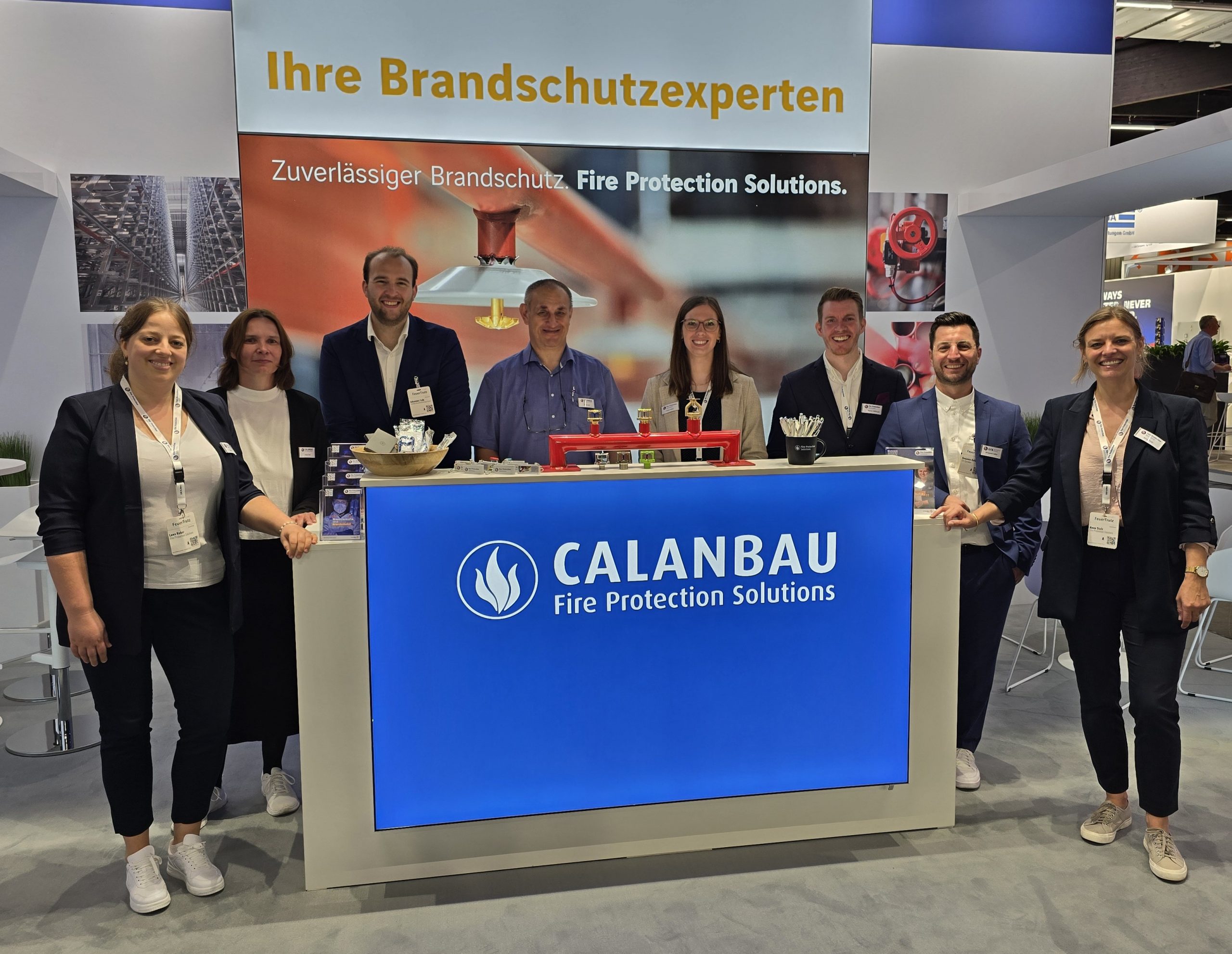 Das Messe-Team der Fire Protection Solutions Gruppe auf der FeuerTrutz 2024