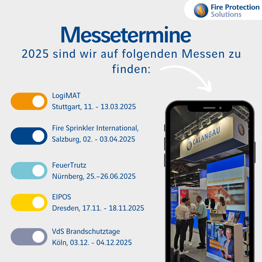 Messetermine 2025 der Fire Protection Solutions Group