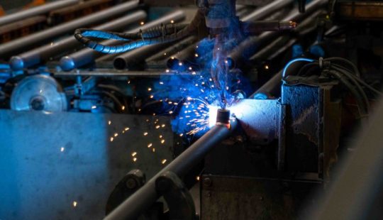 Rohrfertigung bei der Calanbau-GFA Feuerschutz GmbH