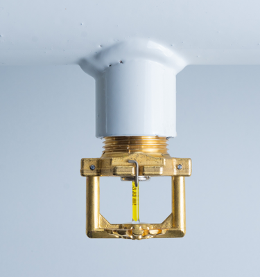 Weißer CalanMegaDrop® Schirmsprinkler für Lager, hängend oder stehend montiert, für Nassanlagen, ohne Schaummittel