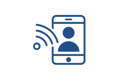 Icon für Remote-Wartung, digitale Überwachung der Sprinkleranlage