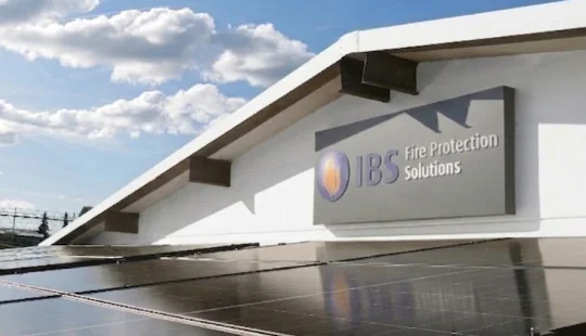 Photovoltaikanlage bei IBS Losheim am Unternehmensstandort