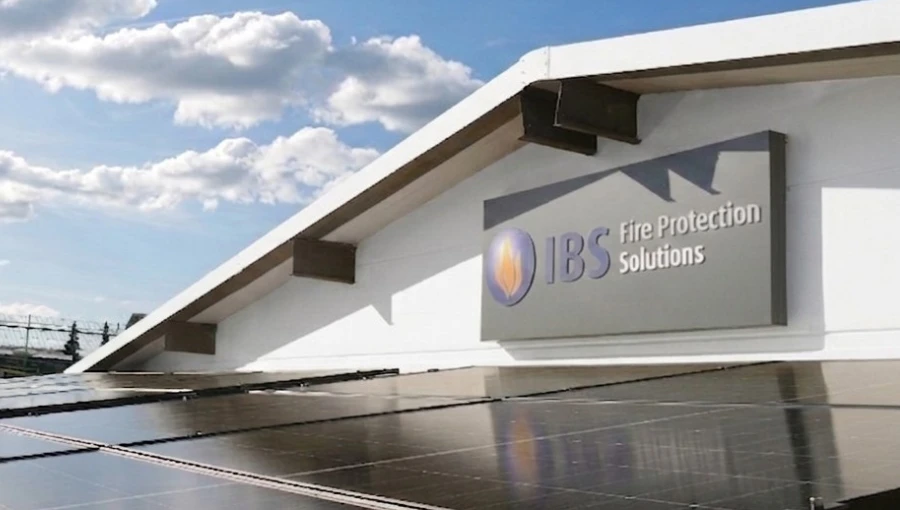 Photovoltaikanlage bei IBS Losheim am Unternehmensstandort