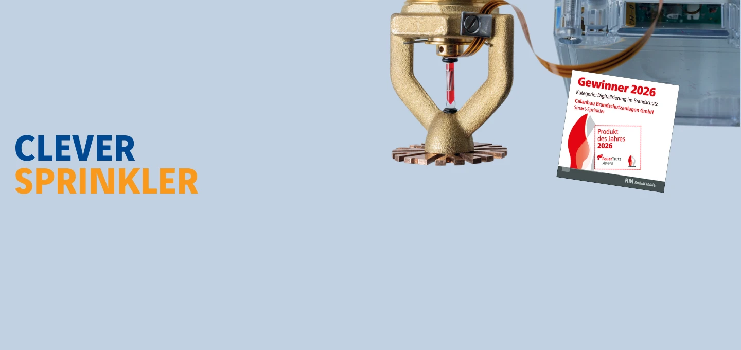 SmartFit® Sprinkler mit Auszeichnung Produkt des Jahres 2026 auf der FeuerTrutz