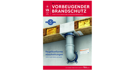 Cover des Sonderhefts Vorbeugender Brandschutz zum Fachartikel über das Sprinklerkonzept im Shuttlelager von Baur Hermes Fulfilment