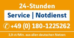 24-Stunden-Brandschutz-Notdienst mit Service-Hotline