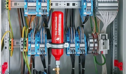 AMFE-Löscheinheit im Schaltschrank zur Absicherung elektrischer Anlagen